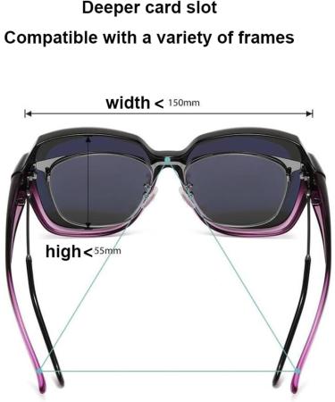 Shop Maysprings Snap Shades Sunglasses | Over Glasses Polarized Purple | International Shipping Available - Buy Online on GoSupps.com