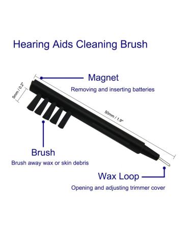 Rehear Hearing Amplifier Cleaning Brush with Wax Loop and Magnet (Pack of 6) - Keep Your Device Clean and Functional - Buy Online on GoSupps.com