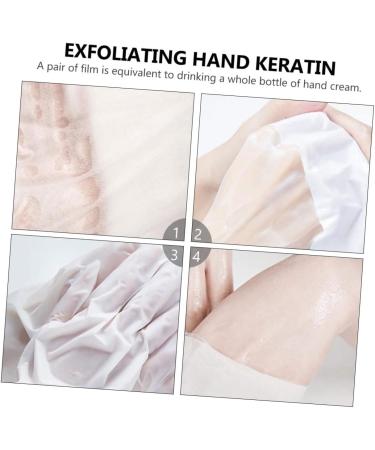 Gogogmee 2 Pairs Hand Exfoliant Cover Moisturizing Gloves Hand Dead Skin Remover Nourishing Hand Cover Hand Care Mask for Hand Moisturizing Gel Socks Non-Woven Fabric White - Buy Online on GoSupps.com