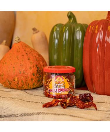  Tutto Calabria TuttoCalabria crispy spicy chili peppers 185g roasted Chili Crunch natural recipe without preservatives Ideal for burgers pasta vegetables and creative sauces - Buy Online on GoSupps.com