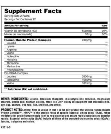 Universal Nutrition Animal Nitro - Buy Online on GoSupps.com