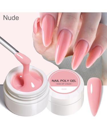 Nude Builder Gels Nail Kit 3 Colors Nail Extension Gel Kit for Nails 3Pcs*8g Nude Samlon Nude Light Nude UV/LED Building Strengthen Gel with Brush and 20Pcs Nail Forms for Nails Art - Buy Online on GoSupps.com