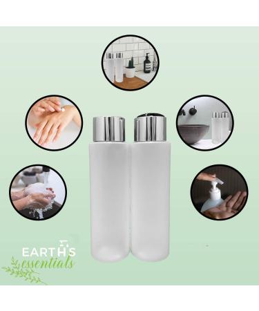 Buy Earth's Essentials 2-Piece Refillable HDPE Squeeze Bottles 473ml - Perfect for Lotions Shampoos & Oils - Black & Chrome Cap - International Shipping Available - Buy Online on GoSupps.com