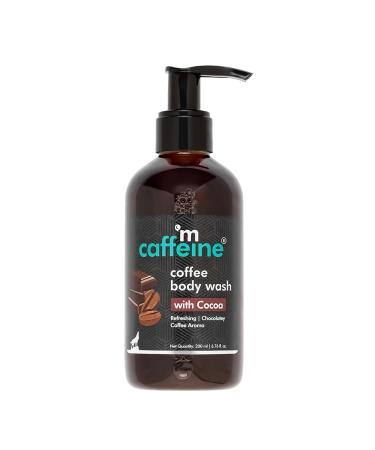 mCaffeine Coffee Body Wash with Cocoa for Refreshed & Moisturized Skin | Irresistible Chocolate Aroma | Vitamin E Rich Body Cleanser for Supple Skin | Sulphate Free Body Wash for Men & Women - 200 ml