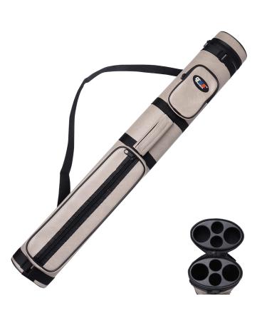 GSE Games & Sports Expert 2x2 Deluxe Hard Billiard Pool Cue Stick Carrying Case (Several Colors Available) Oval - Dark Grey - Buy Online on GoSupps.com