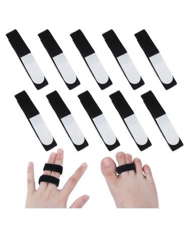 10pcs Finger Splints  Buddy Tape Finger Straps Pain Relief Reusable Finger Stabilizer Brace Hammer Toe Splint for Fingers Toes