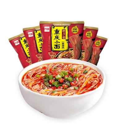 Alley noodles Lanzhou ramen noodles Sichuan chili and hemp noodles Chongqing noodles spicy substitute supper noodles Hot and Sour Rice Noodles (Chongqing Xiaomian 5 bag)