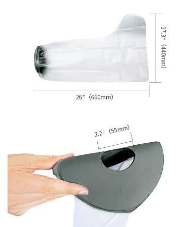 EVERCRYO Waterproof Adult Short Leg Cast Cover - Reusable Protector for Broken Ankle Foot - Watertight Bath and Shower Protection (Grey) - Buy Online on GoSupps.com