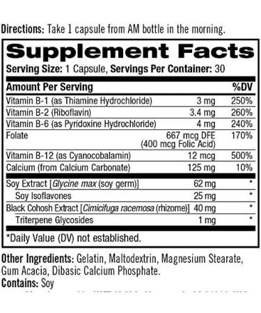 Natrol Complete Balance A.M./P.M. Capsules for Menopause Relief | Hot Flash and Night Sweat Relief | Day and Night Menopause Support | Mood Support | 30 Count (Pack of 2) - Buy Online on GoSupps.com