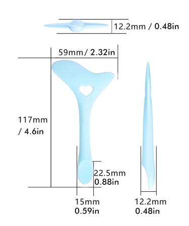 DogieLyn Reusable Silicone Eyeliner Stencil Cat Shape | Eyebrow Pencil & Eyeshadow Applicator Guide Template | Blue Lazy Makeup Tool - Buy Online on GoSupps.com