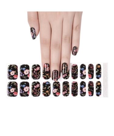 Semi Cured Gel Nail Strips - 20pcs Salon Quality DIY Nail Stickers | Easy Application | UV Light Required | Nightfall Fragrance - Buy Online on GoSupps.com