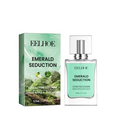 Pheromone Cologne for Men-Charm Cologne for Men - Hypnosis Cologne Fragrances for Men Cologne for Men to Attract Woman Eau de Toilette Enhanced Fragrances Perfume-50ML (EMERALD SEDUCTION-1 Pack)