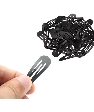 RIENER 150 PCS Black Snap Hair Clips 2 inch Non-Slip Metal Hair Clip Barrettes Baking Paint Protection Hair Barrettes for Kids Teens Girls and Women - Buy Online on GoSupps.com