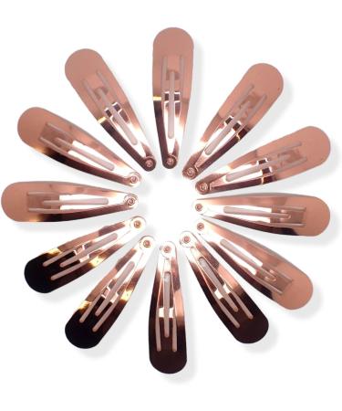Topkids Accessories 4-5cm / 1.5-2" Set of 12 Metal Hair Clips Hair Snap Hair Clips Mini Hair Clips Small Hair Clips Hair Clips Women Hair Accessories for Women & Girls Hair Accessories (Rose Gold) - Buy Online on GoSupps.com