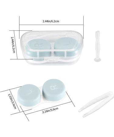 Anbeeiss 4 STK Portable Contact Lens Case | Travel Container for Colored Lenses | Compact Lens Storage Clinic - 60x39x17mm - Buy Online on GoSupps.com