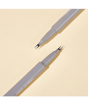 Double Tip Lower Eyelash Pencil | Smudge Proof Lower Lash Eyeliner Double Eyelid Liner - Quick-Drying Brown and Black Long Wear Eyeliner for Makeup Pochy - Buy Online on GoSupps.com