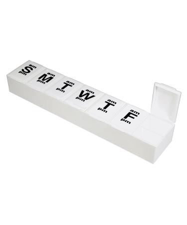 XXL AM - PM Weekly Pill Organizer - Braille