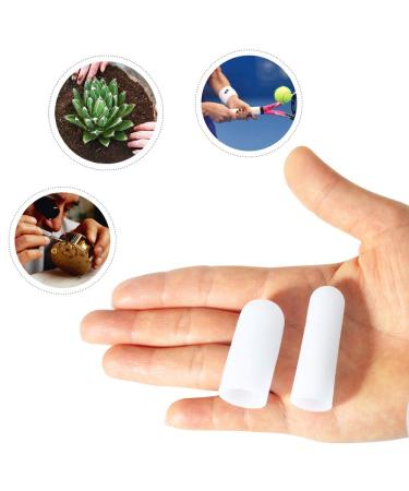 Buy Silicone Finger Protectors 10 Pack - Gel Finger Cots for Pain Relief from Cracked Tips & Arthritis - Buy Online on GoSupps.com