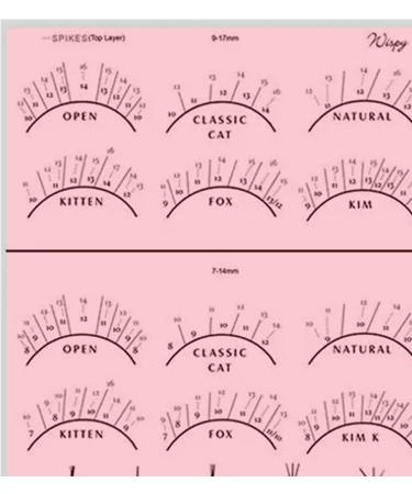 Oshhni Pratique des exercices d entra nement des cils. Livre de cils Extension de cils tableau de formation des cils ROSE - Buy Online on GoSupps.com