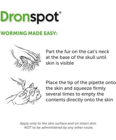 Dronspot 30 mg/7.5 mg Spot-on Solution for Small Cats - Single 1 pipette Small Cats (0.5-2.5kg) - Buy Online on GoSupps.com