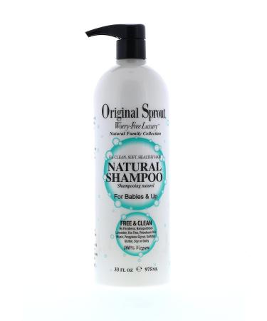 Original Sprout Natural Shampoo 33 oz - Safe Strengthening Smoothing & Hydrating Formula for Babies Children & Adults - Frizz Control & Extra Shine Enhancer - Buy Online on GoSupps.com