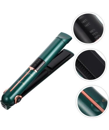OHPHCALL Curling Iron Hair Shaping Tool Hair Styling Tools Hair Straightener Travel Size Abs Green 21X4X3.5CM Green - Buy Online on GoSupps.com