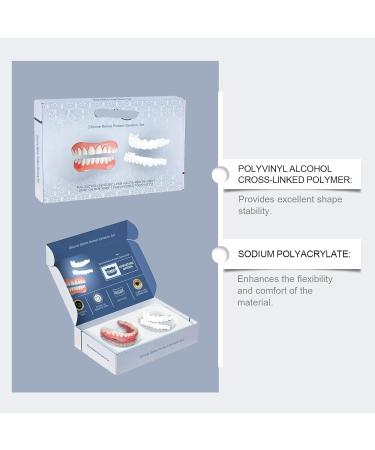 Denture Beauty Kit Instant Smile Enhancement Comfortable Material Easy To Use Teeth Aesthetic Set(2PC) - Buy Online on GoSupps.com