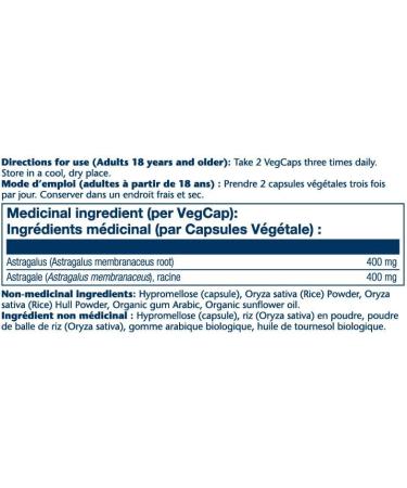 Solaray Astragalus Root 400mg | Healthy Immune Function Support | Astragalus Membranaceus Whole Root | Dietary Supplement | Non-GMO Vegan Lab Verified | 180 VegCaps - Buy Online on GoSupps.com