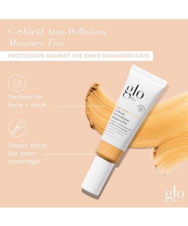 Glo Skin Beauty C-Shield Anti-Pollution Moisture Tint SPF 30 - Vitamin C Tinted Moisturizer 1.7 oz (5W Medium) | Broad Spectrum Sunscreen for Face - Buy Online on GoSupps.com