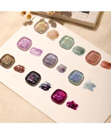 15ML DIY Nail Varnish Shiny Diamond Gel Manicure Gel Nail Polish Glitter Nail Gel Sequins Gel Nail Nail Phototherapy Gel - (Color: 3) - Buy Online on GoSupps.com