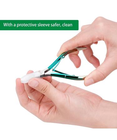 Stainless Steel Cuticle Trimmer Set - Nail Cuticle Nipper, Pusher, and Remover Cutter for Manicure Pedicure - Buy Online on GoSupps.com