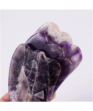 Amethyst Rough Stone Amethyst Sawtooth Face Roller & Silicone Caps Gua Sha Care Tool Sets Natural Stone Quartz Massager Anti Wrinkle Cellulite Health (Color : 2 Pieces Not Box) - Buy Online on GoSupps.com