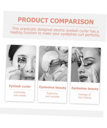Didiseaon 1set Heated Eyelash Curler Rizador De Pesta as Electric Curlers Makeup Eyelash Curler Electric Heated Lash Curler Electric Eyelash Curler Comb Charge Beauty Tools Abs - Buy Online on GoSupps.com