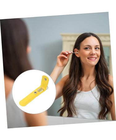 Healifty Ear Cleaning Tool Set - Silicone & Stainless Steel Ear Pick Remover for Earwax Removal - Golden 11.5X2.7X1cm - Buy Online on GoSupps.com