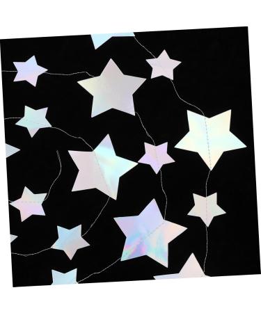 Colorful Stars Pull Flag Party Decoration | Holographic Star Garland & Bunting | Festive Christmas Tree Supplies - Buy Online on GoSupps.com