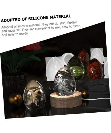 Cabilock 3pcs Egg Night Light Mold Molds for Candles Egg Silicone Molds Desktop One Body Cake Mold - Buy Online on GoSupps.com