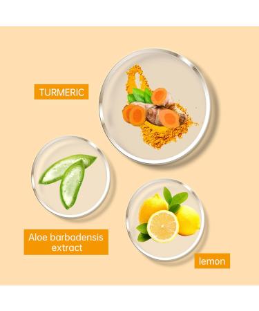 Turmeric Lemon Lip Scrub | Exfoliating Natural Sugar Scrub for Dark Lips & Chapped Skin | Nourishing Aloe Vera Balm & Fine Line Reducer - Buy Online on GoSupps.com