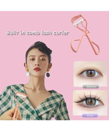 Eyelash Curlers with Comb - Pink Curlers for Lash Lift | Durable Carbon Steel & Comfort Grip - Buy Online on GoSupps.com