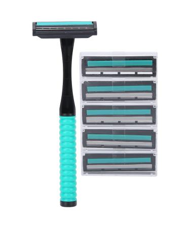 Professional Stainless Steel Safety Razor for Men - Manual Shaver with Double Layer Blades & Shaving Cream - Buy Online on GoSupps.com
