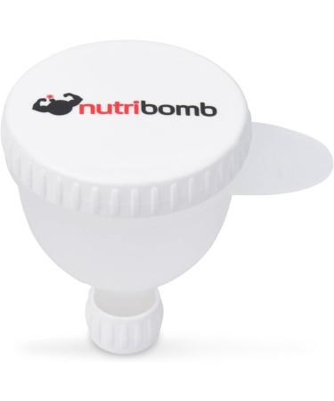 Nutribomb Medium Fill N Go - Protein Funnel - Supplement Funnel - Water Bottle Funnel - Travel Container for Gym Or Work (4) - Buy Online on GoSupps.com