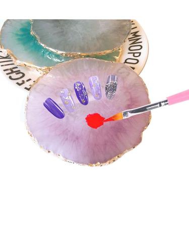 TEOYALL Resin Nail Art Palette - Purple Nail Polish Mixing Tray for Nail DIY & Display - Perfect for Creative Nail Designs - Buy Online on GoSupps.com