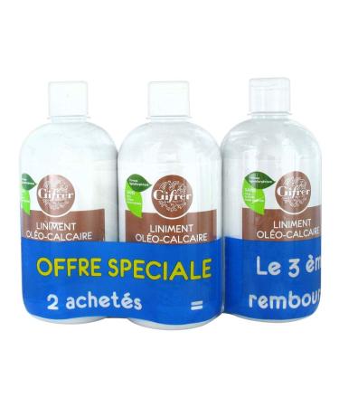 Gifrer Stabilized Oil-Limestone Liniment Set of 3 x 500 ml