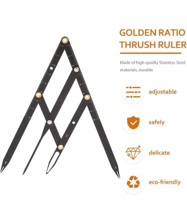 Luxshiny R gle Sourcils en Acier Inoxydable Taille Ajustable Ratio D'or Pr cision pour Positionnement Sourcils Professionnels Usage Maquillage - Buy Online on GoSupps.com