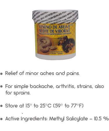 Veneno De Abeja Aceite De Vibora 5 oz. 3-Pack - The Original | Premium Quality - Buy Online on GoSupps.com