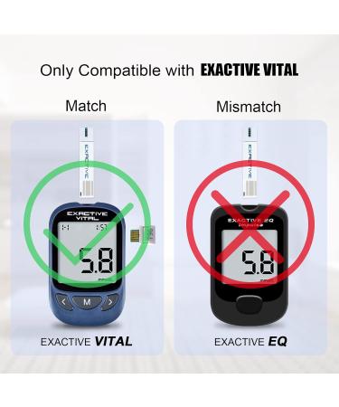 EXACTIVE Vital Blood Glucose Test Strips and Lancets - 50 pcs for Blood Sugar Monitor - Buy Online on GoSupps.com