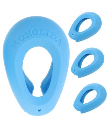 DRESSOOS 2 Pairs Hair Dye Ear Caps Hair Coloring Ear Cover Ear Covers for Hair Dryer Ear Caps for Styling Shower Ear Cap Hairdressing Ear Caps Water Love Slippers Men and Women 7.5x5cm Blue