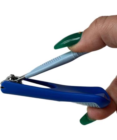 Comfort Hold Nail Clippers with Non-Slip Ribbed Cushion - Stainless Steel Sharp Trimmer for Men and Women with Arthritis or Unsteady Hands - Buy Online on GoSupps.com