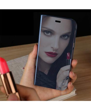 Buy Suhctup Compatible Samsung Galaxy S6 Mirror Cover | Clear View Protective Case - Stylish Metallic & Leather Design - Buy Online on GoSupps.com