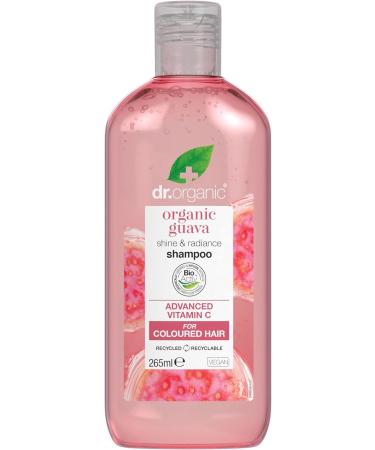 Dr Organic Guava Shampoo - Vitamin C - Natural & Vegan - Coloured Hair - Cruelty Free - Paraben & SLS Free - 265ml - Buy Online on GoSupps.com