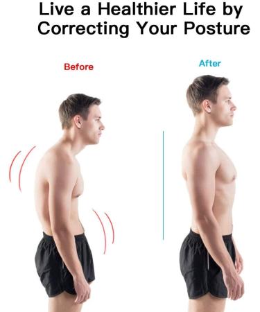 Back Posture Corrector for Men & Women - Adjustable Spine Support for Neck Shoulder & Back Pain Relief - Breathable Universal Fit - Black - Buy Online on GoSupps.com